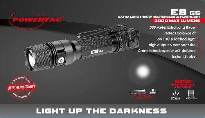 Load image into Gallery viewer, E9 GEN5 Long Throw- 3,000 Lumen Tactical EDC Flashlight
