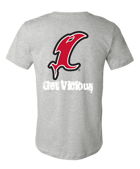 Load image into Gallery viewer, Vicious Classic "Get Vicious" Logo Tee - Premium Gray
