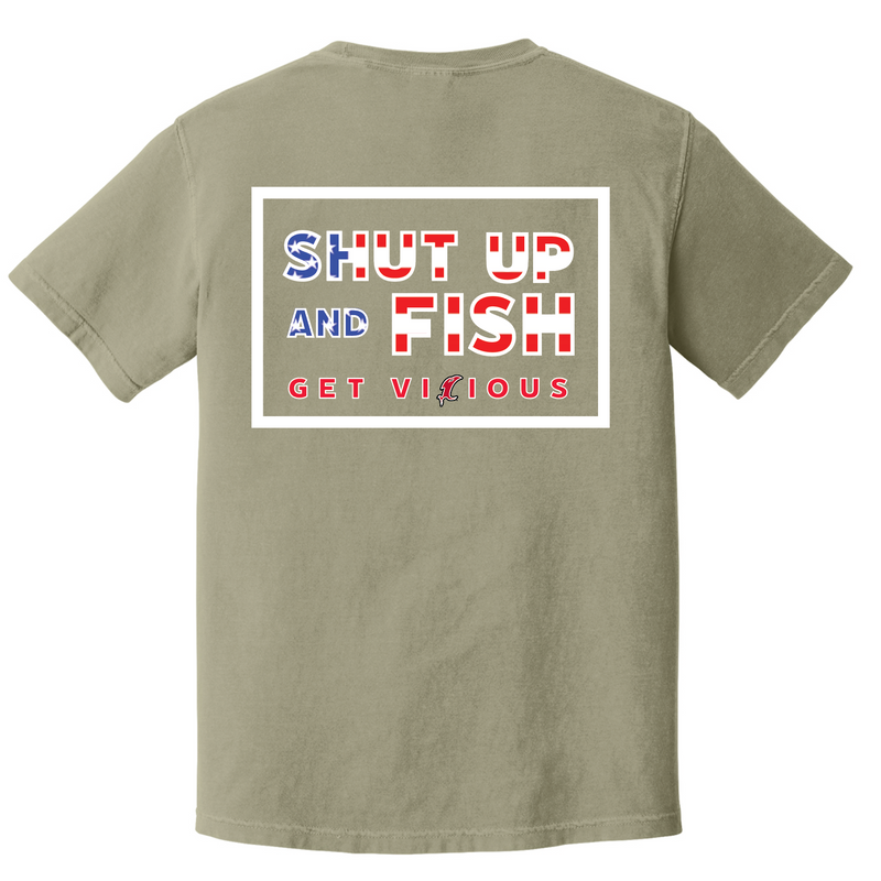 Load image into Gallery viewer, Shut Up &amp; Fish Tee

