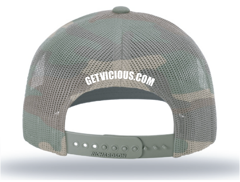 Load image into Gallery viewer, Shut Up &amp; Fish Flag Patch - Green Camo

