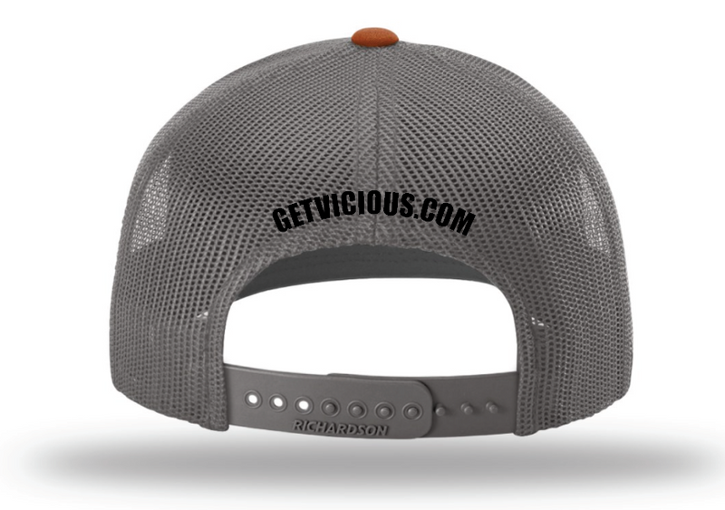 Load image into Gallery viewer, Vicious Logo - Gray/Charcoal/Orange
