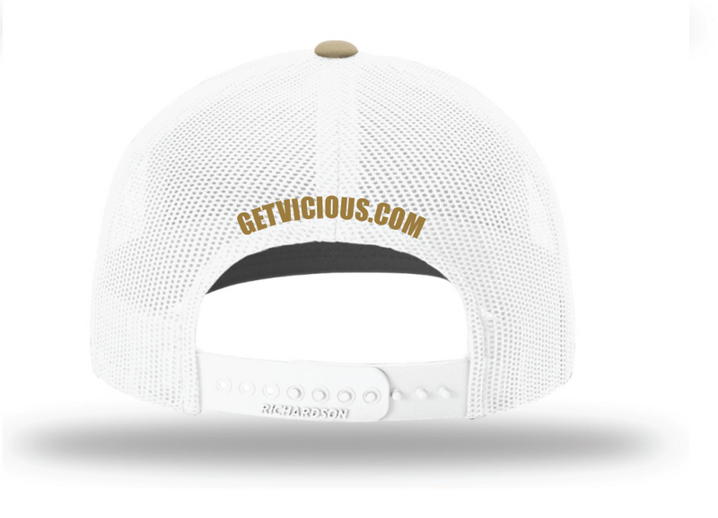 Load image into Gallery viewer, Vicious Logo - Khaki/White

