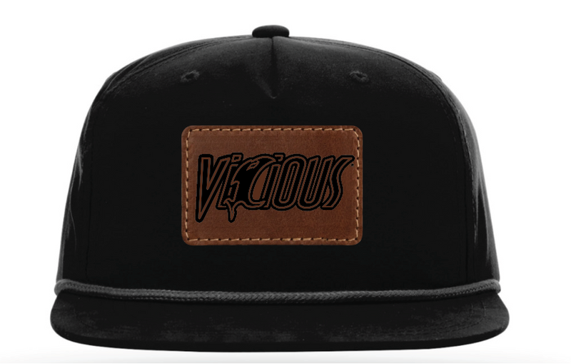 Load image into Gallery viewer, Vicious Logo Flatbill Rope - Black
