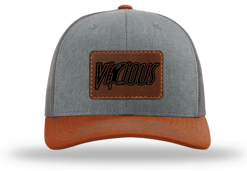 Load image into Gallery viewer, Vicious Logo - Gray/Charcoal/Orange

