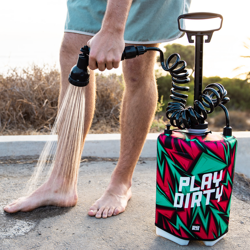 Load image into Gallery viewer, BeachBox Portable Outdoor Shower Tank - Play Dirty
