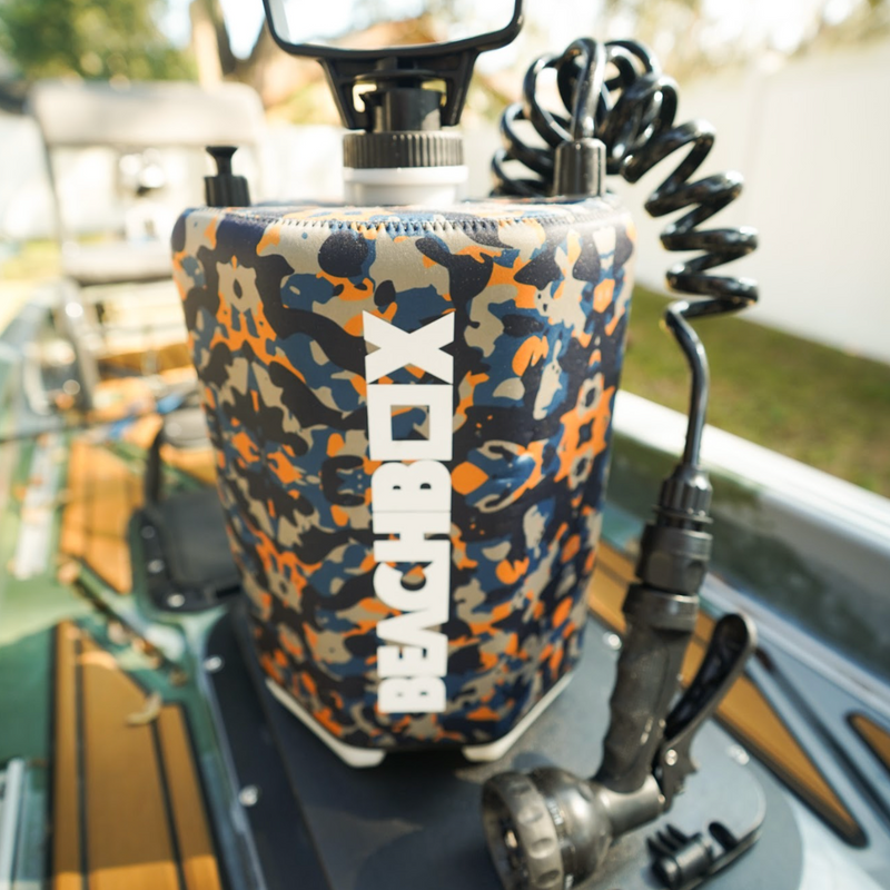 Load image into Gallery viewer, BeachBox Portable Outdoor Shower Tank - Camo
