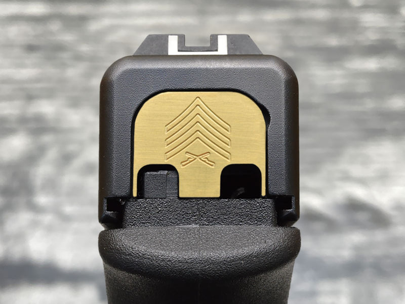 Load image into Gallery viewer, Milspin USMC Glock Slide Back Plates (Most Popular)
