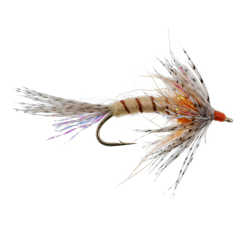 Load image into Gallery viewer, 3 Pack Orange Shakey Bealy Fall Soft Hackle Wet Fly - Hook Size 10

