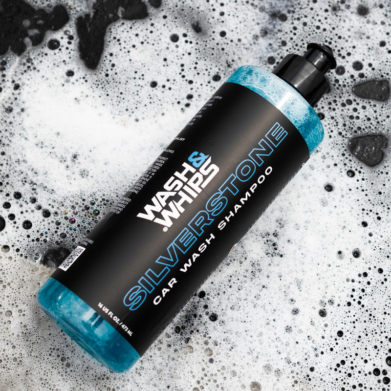 Load image into Gallery viewer, WASH &amp; WHIPS Car Wash Kit - 3-Gallon Bucket with Particle Interceptor Trap, Shampoo, Chenille Mitt &amp; Microfiber Soft Towel, 5pcs
