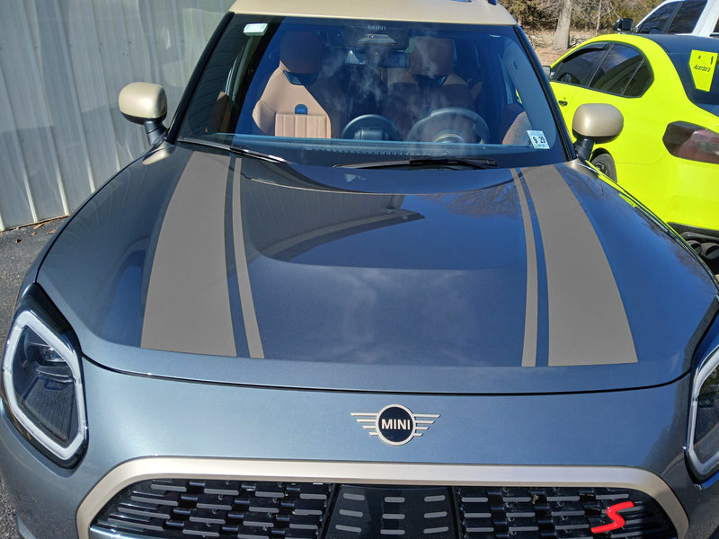 Load image into Gallery viewer, Hood Stripe Decals for 2025 Mini Cooper Sport
