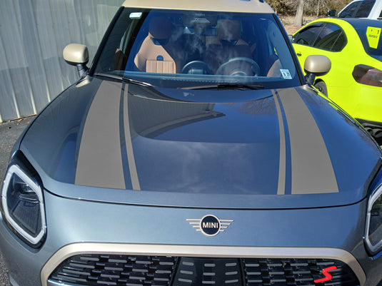 Hood Stripe Decals for 2025 Mini Cooper Sport