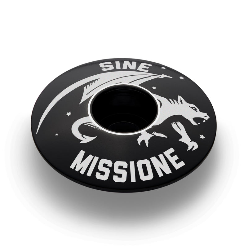 Load image into Gallery viewer, SINE MISSIONE - NO MERCY BICYCLE HEADSET CAP
