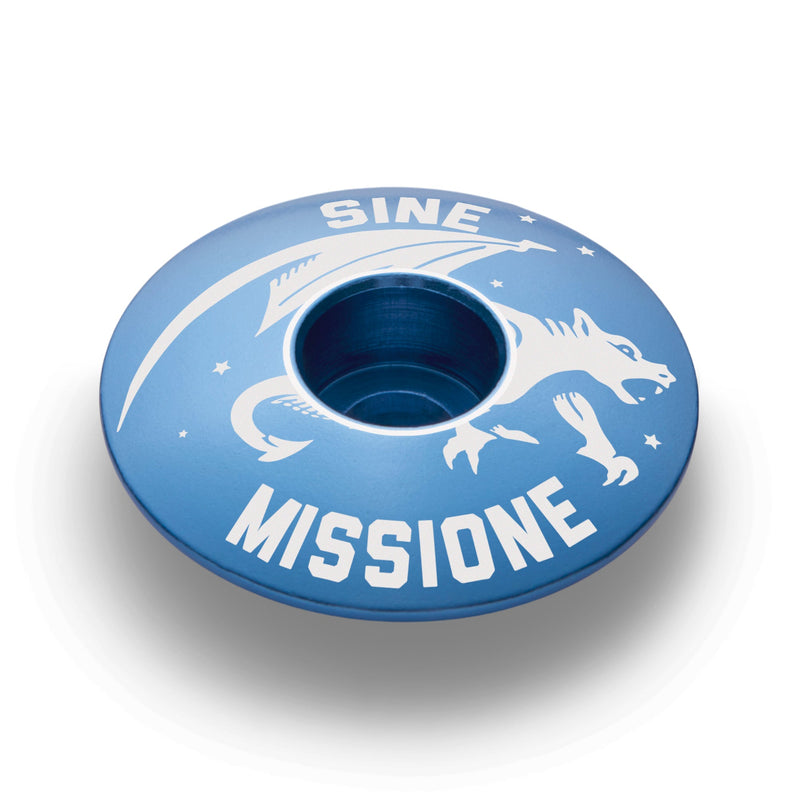 Load image into Gallery viewer, SINE MISSIONE - NO MERCY BICYCLE HEADSET CAP
