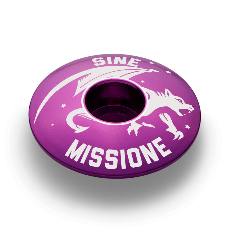 Load image into Gallery viewer, SINE MISSIONE - NO MERCY BICYCLE HEADSET CAP
