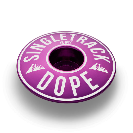 Singletrack Is My Dope Bicycle Headset Cap