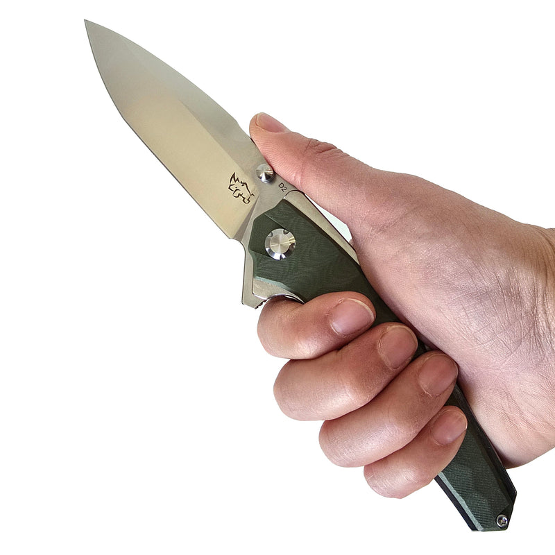 Load image into Gallery viewer, MUCITUP APEX 2 - D2 Steel Folding Knife G10 Handle 4" Blade

