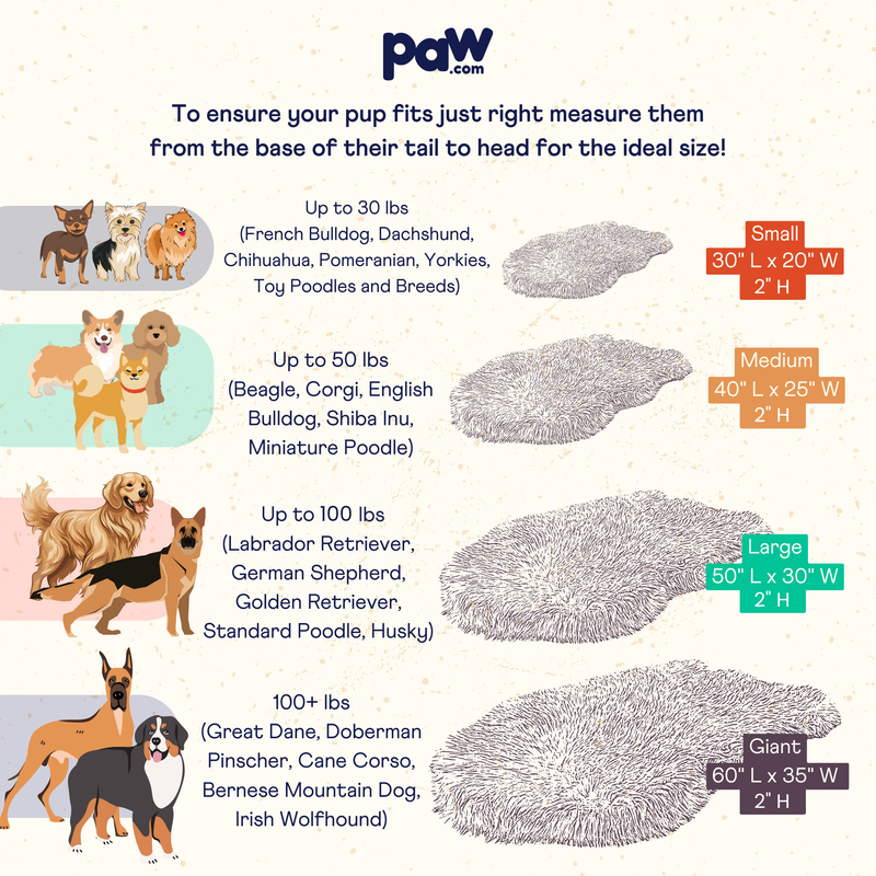 Load image into Gallery viewer, PupRug by Paw.com® Faux Fur Orthopedic Dog Bed - Curve Sable Tan
