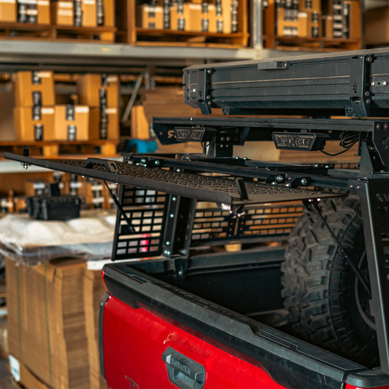 Load image into Gallery viewer, Overland Bed Rack Rear Hatch With Gas Struts for 2005+ Toyota Tacoma
