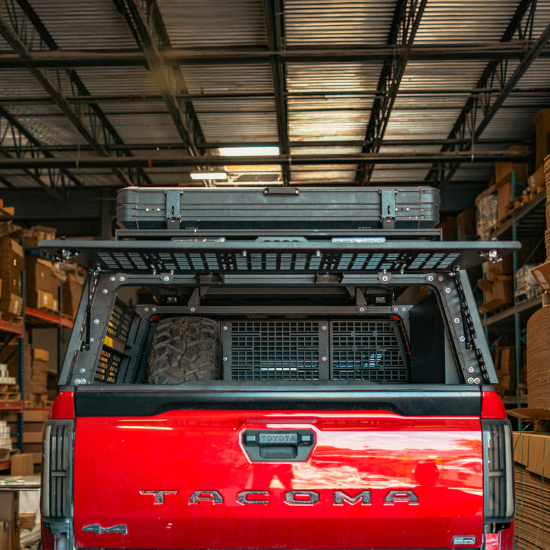 Load image into Gallery viewer, Overland Bed Rack Rear Hatch With Gas Struts for 2005+ Toyota Tacoma
