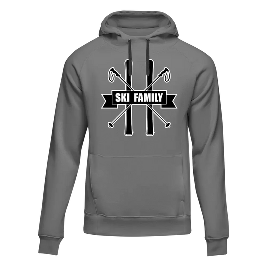Ski Family Adult Fleece Hooded Sweatshirt
