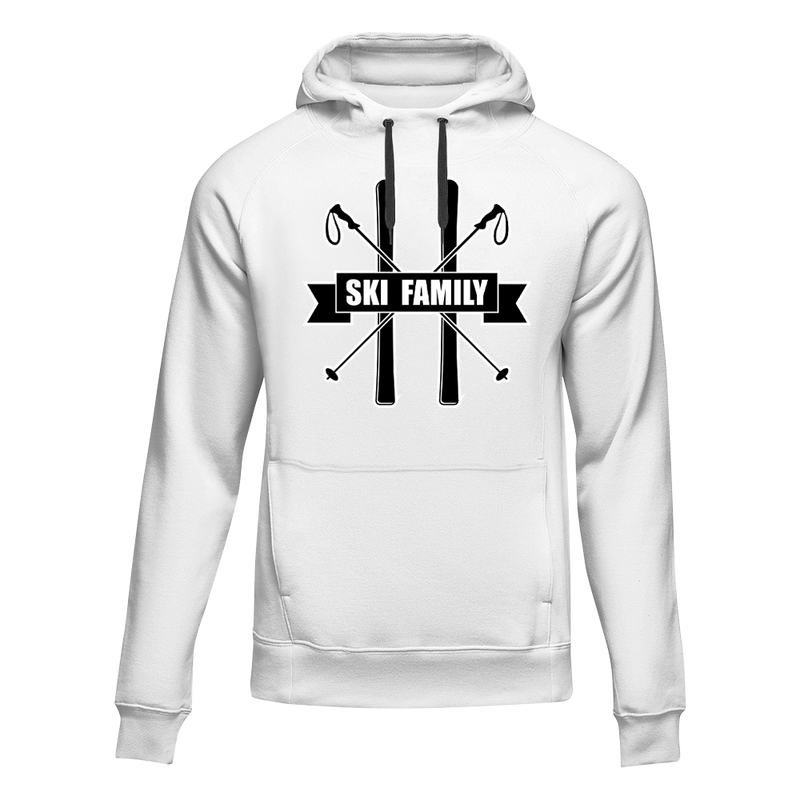 Load image into Gallery viewer, Ski Family Adult Fleece Hooded Sweatshirt
