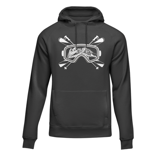 Ski Goggles Adult Fleece Hooded Sweatshirt