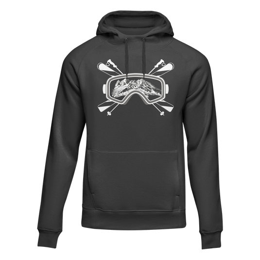 Ski Goggles Adult Fleece Hooded Sweatshirt
