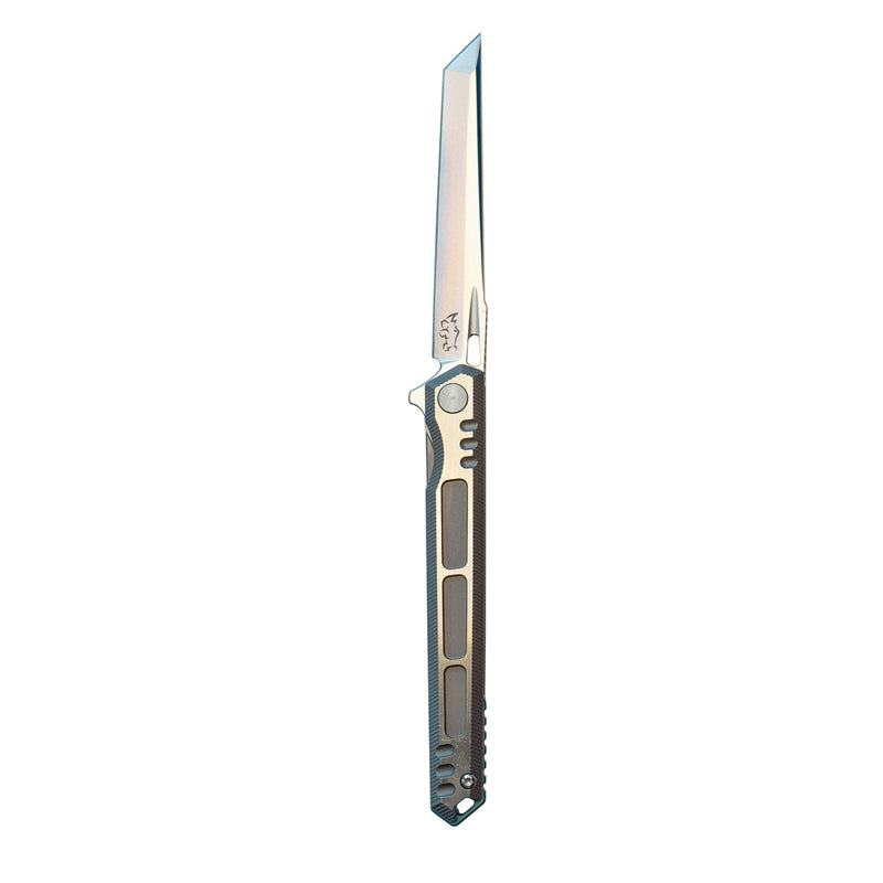 Load image into Gallery viewer, Luxury Folding Knife, M390 Steel Blade, Titanium Handle, Smooth EDC Flipper, 8.35"
