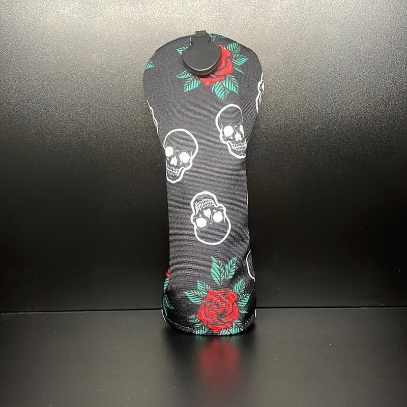 Load image into Gallery viewer, Skulls &amp; Roses Canvas Headcover
