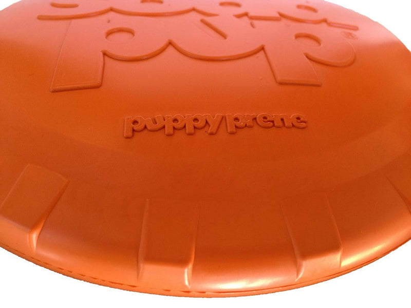 Load image into Gallery viewer, Bottle Top Flyer Rubber Frisbee for Dogs | Orange | Vet Approved | USA Made
