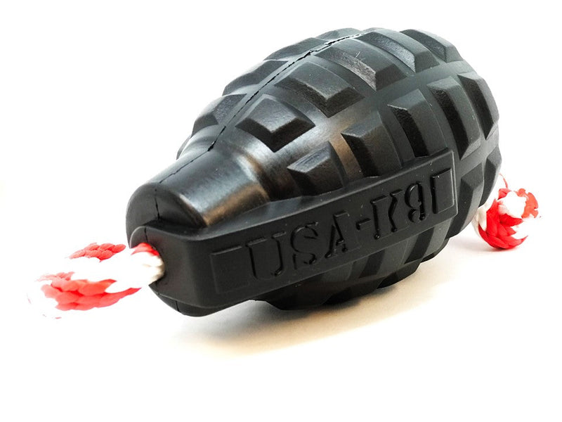 Load image into Gallery viewer, USA-K9 Magnum Grenade - Black Magnum Rubber Chew Toy for Extreme Chewers | USA Made
