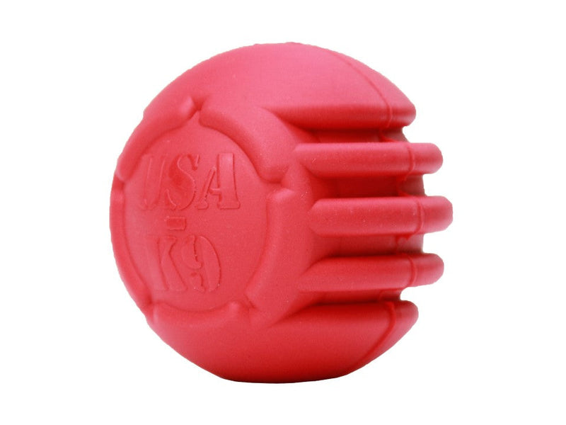 Load image into Gallery viewer, USA-K9 Stars and Stripes Rubber Dog Toy | K9 Handler Reward Toy | Red | USA Made
