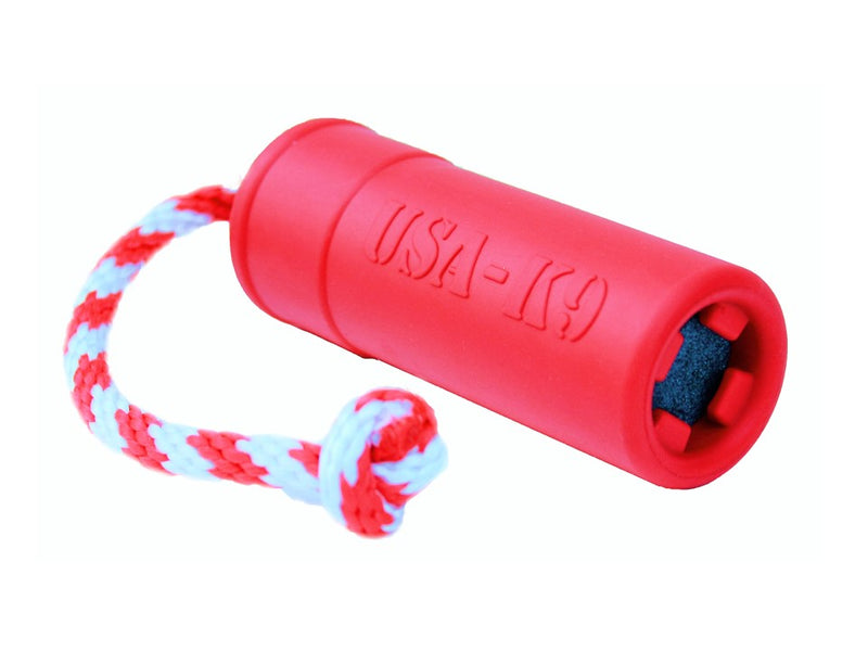 Load image into Gallery viewer, USA-K9 Firecracker Floating Training Dummy | K9 Handler Reward Toy | Red | USA Made
