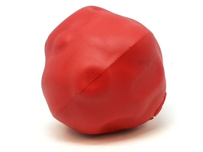 Load image into Gallery viewer, Asteroid Rubber Dog Chew Toy for Heavy Chewers | Red Retrieving Toy | USA Made
