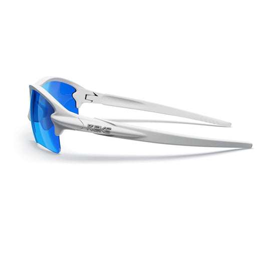 White Sling Blade Prescription Polarized Polycarbonate Sunglasses