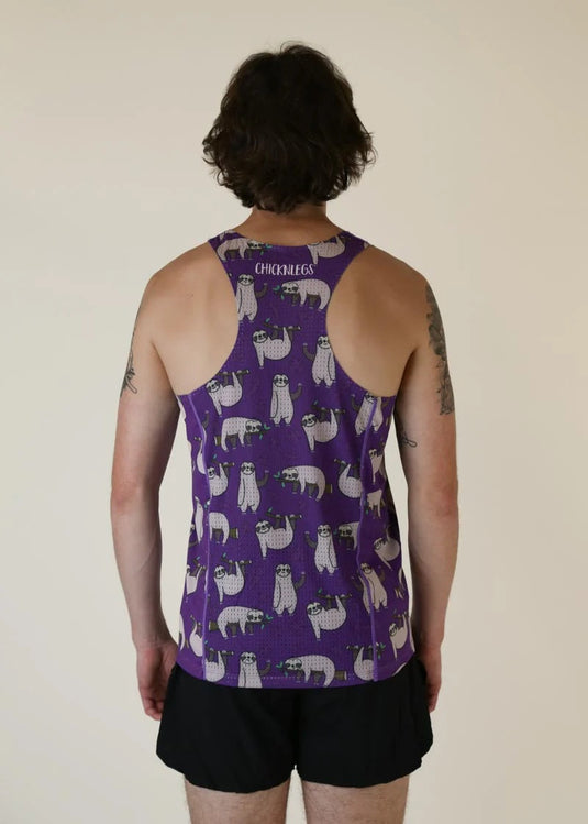 Men's Sloths Performance Singlet (Purple)