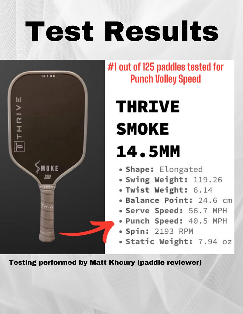 Load image into Gallery viewer, SMOKE 14.5 MM (POWER SERIES) Includes head cover, lead weights, paddle eraser, key chain, sticker, and weight card. (RECOMMENDED SWING WEIGHT *120*)
