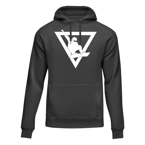 Snowboarder Geometry Adult Fleece Hooded Sweatshirt