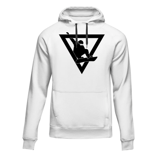 Never Underestimate An Old Snowboarder Adult Fleece Hooded Sweatshirt