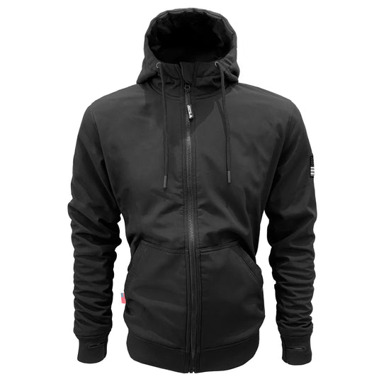 Protective SoftShell Unisex Hoodie - Black Matte