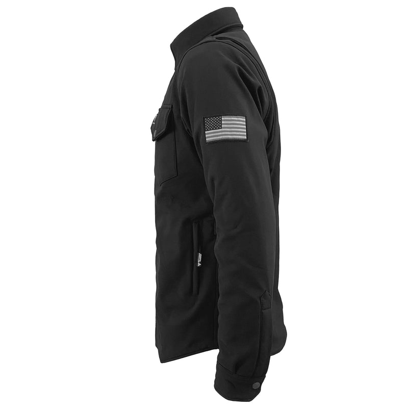 Load image into Gallery viewer, Protective SoftShell Winter Jacket for Men - Black Matte
