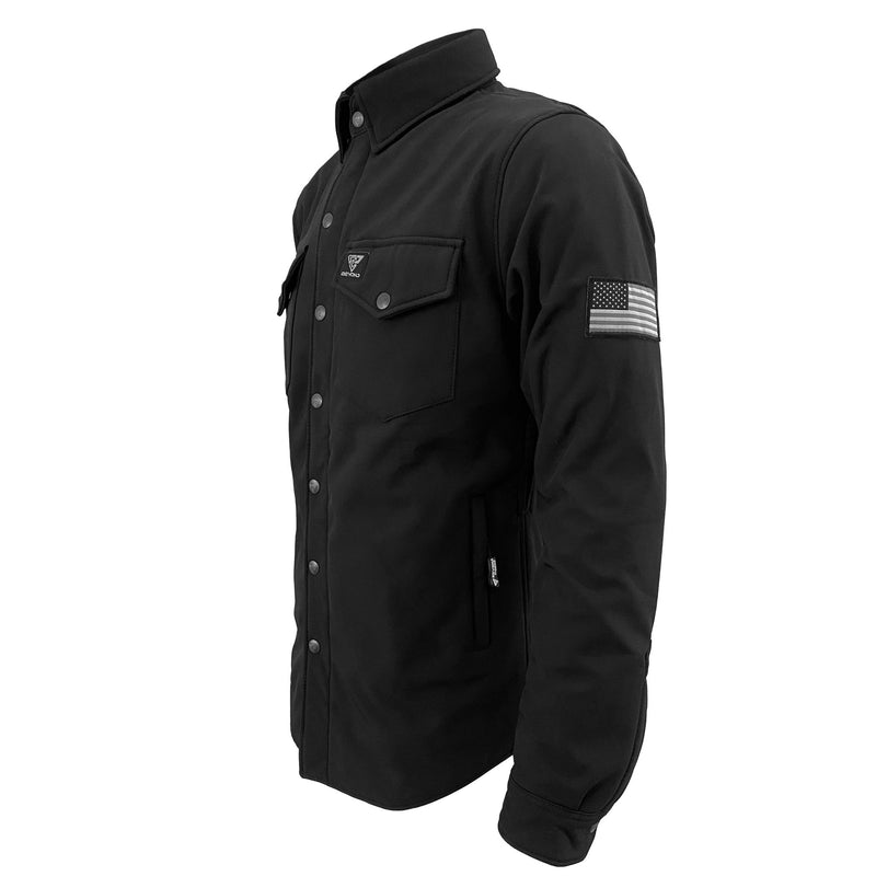 Load image into Gallery viewer, Protective SoftShell Winter Jacket for Men - Black Matte
