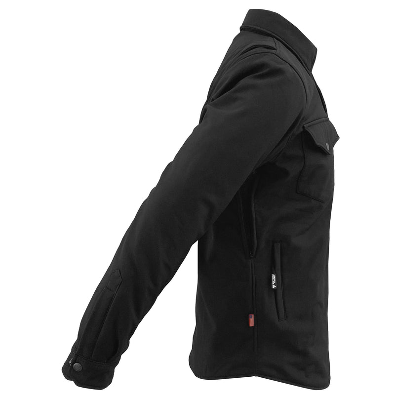 Load image into Gallery viewer, Protective SoftShell Winter Jacket for Men - Black Matte

