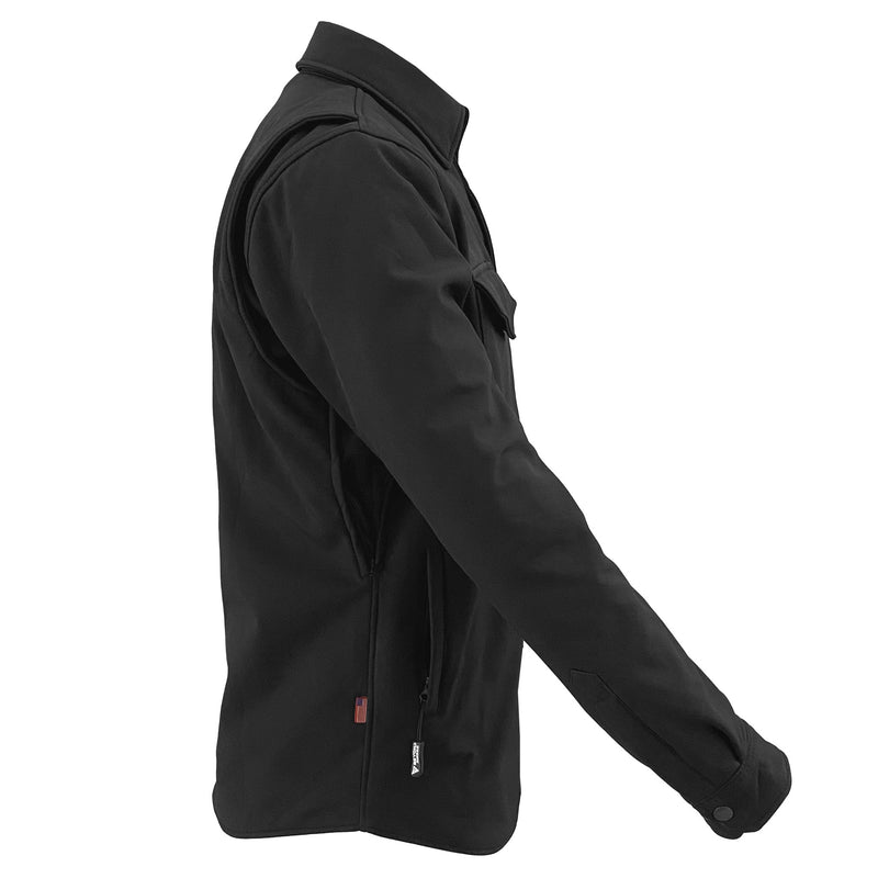 Load image into Gallery viewer, Protective SoftShell Winter Jacket for Men - Black Matte
