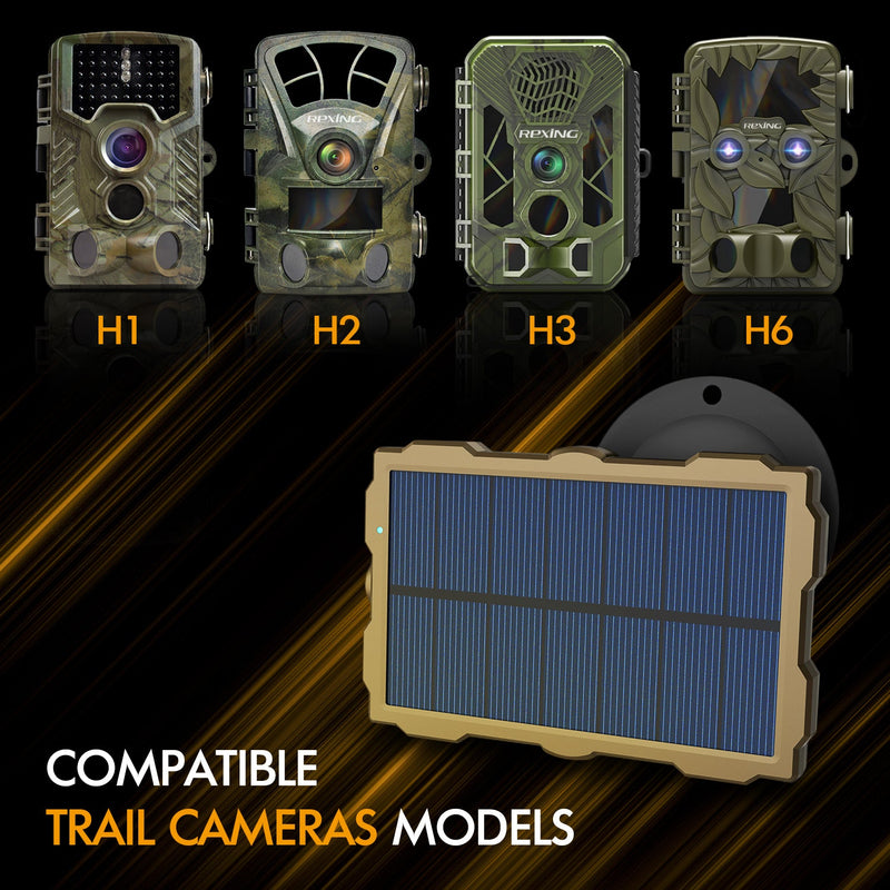 Load image into Gallery viewer, Rexing Universal Solar Panel For Trail Cameras
