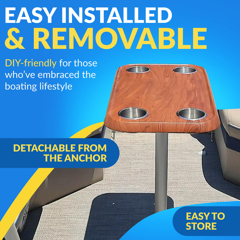Load image into Gallery viewer, Boat Table Tops for Pontoons, Cabin Cruisers &amp; Boats | Waterproof Replacement Table Top (6 colors):
