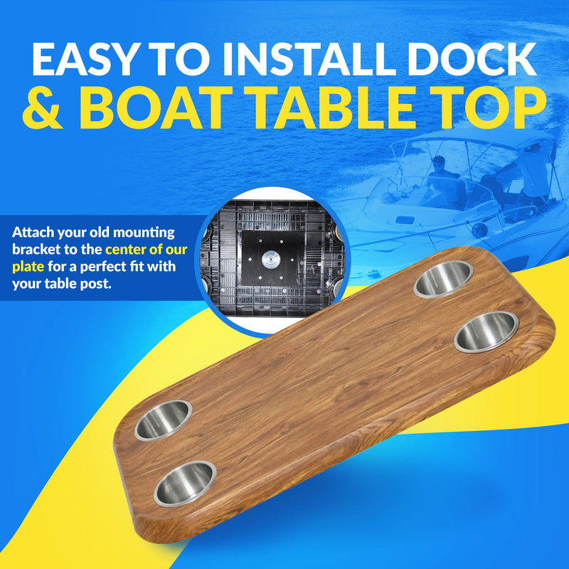 Load image into Gallery viewer, Boat Table Tops for Pontoons, Cabin Cruisers &amp; Boats | Waterproof Replacement Table Top (6 colors):
