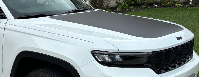 Load image into Gallery viewer, Hood Decal Cover for 2022-2024 Jeep Grand Cherokee Trailhawk
