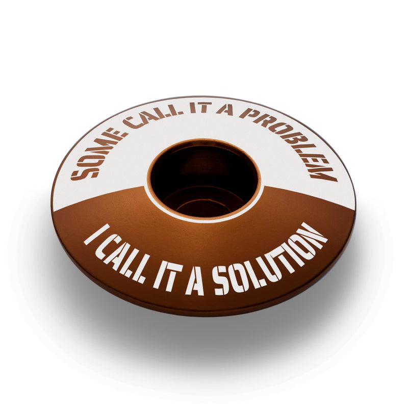 Load image into Gallery viewer, Some Call It A Problem I Call It A Solution Bicycle Headset Cap
