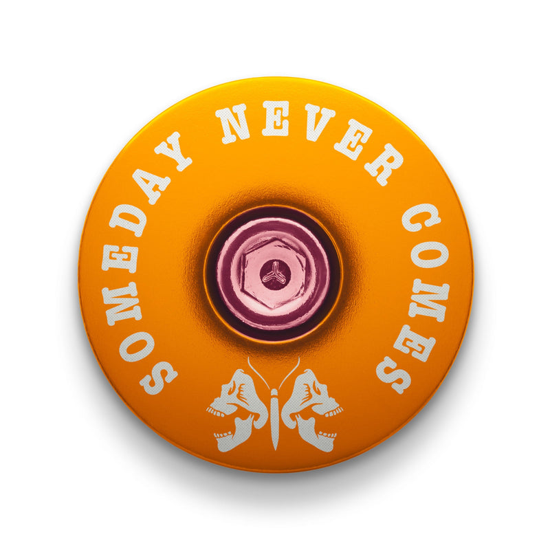 Load image into Gallery viewer, Someday Never Comes Custom Bicycle Headset Cap

